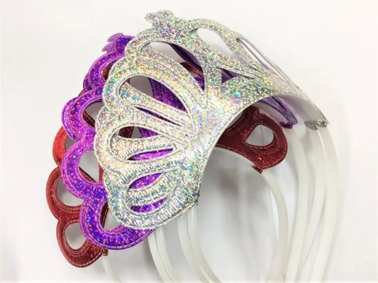 Tiara Corona De Princesa Pack X6 Colores Surtidos