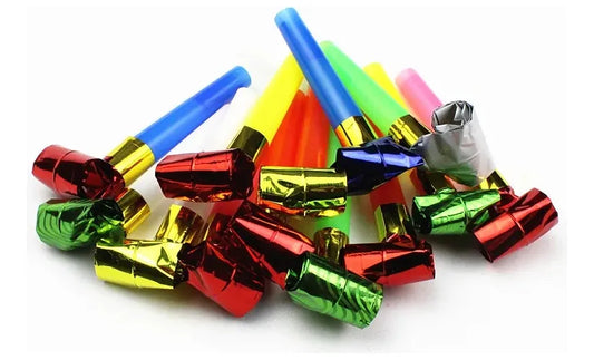 Silbato Espanta Suegras Pack X100 Metalizado