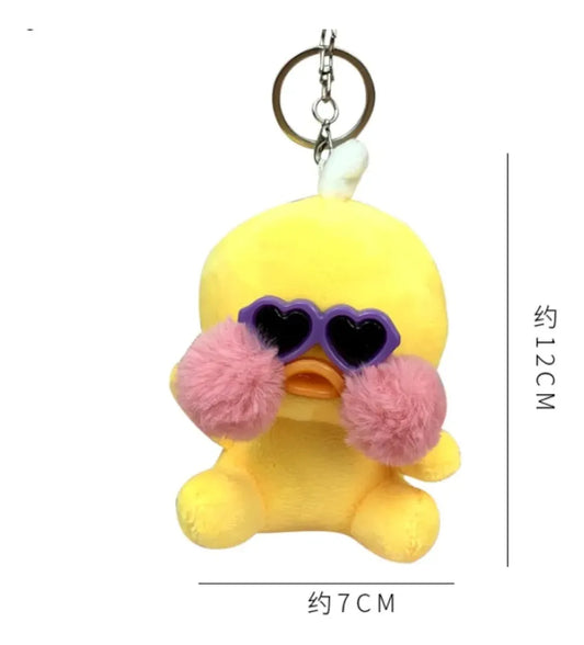 Llavero De Pato Lalafanfan 10 Cm Peluche Souvenir