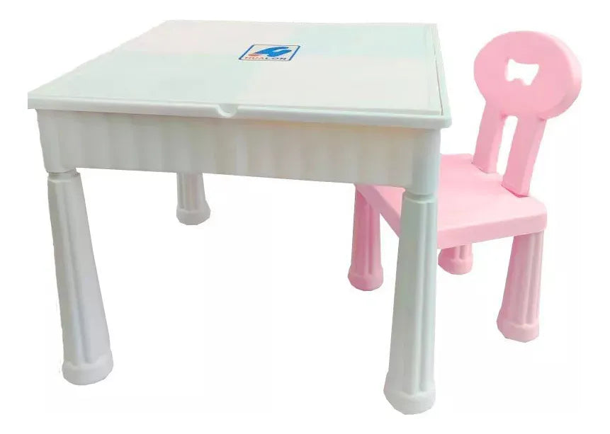Mesa Multifuncion Infantil Con Silla Abs Didactica