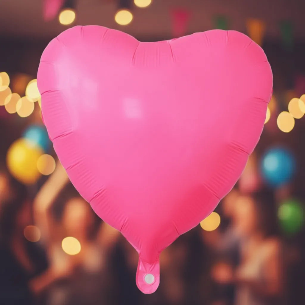 Globos De Corazón Neon Fluo Pack X3 Decoracion