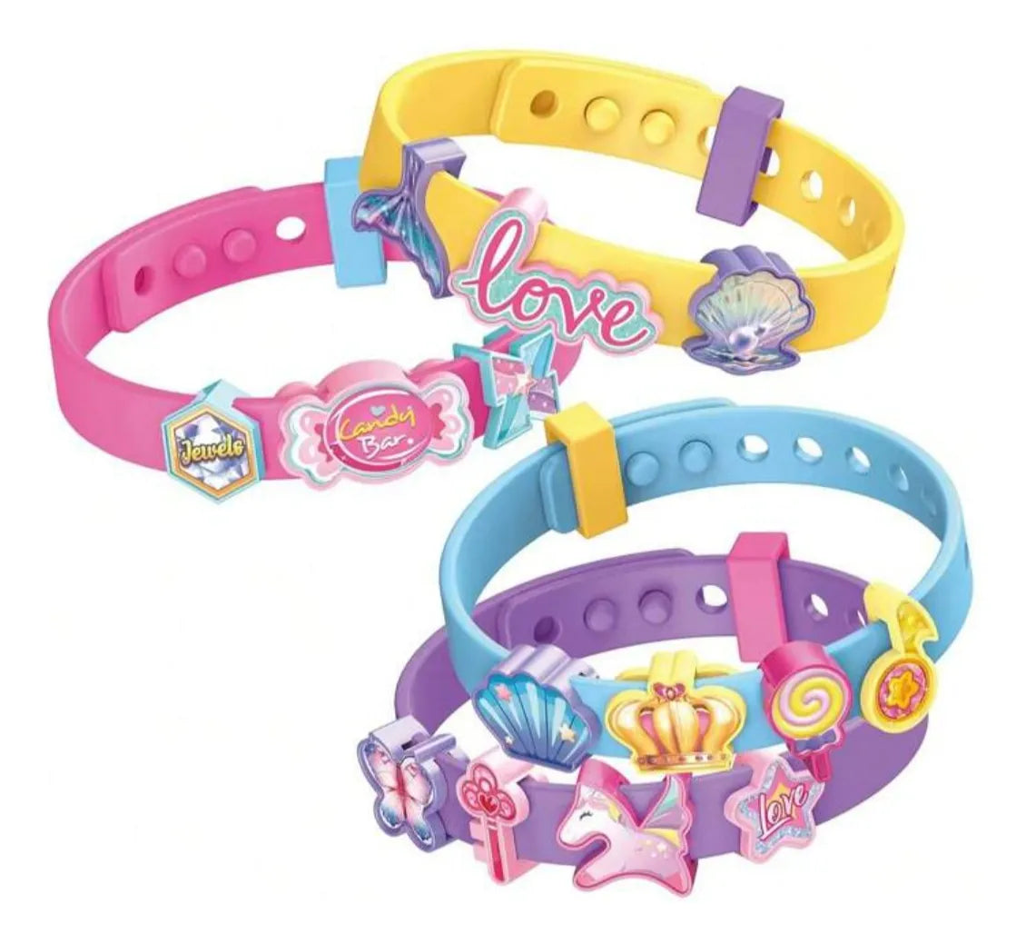 Set Para Armar Pulseras Infantil Silicona