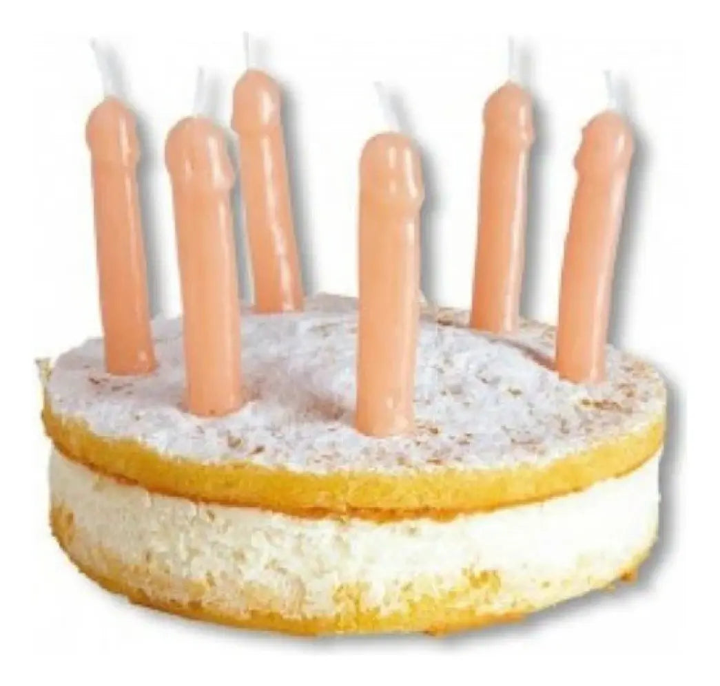 Velas Pene Pack 6 Para Torta Despedida De Soltera