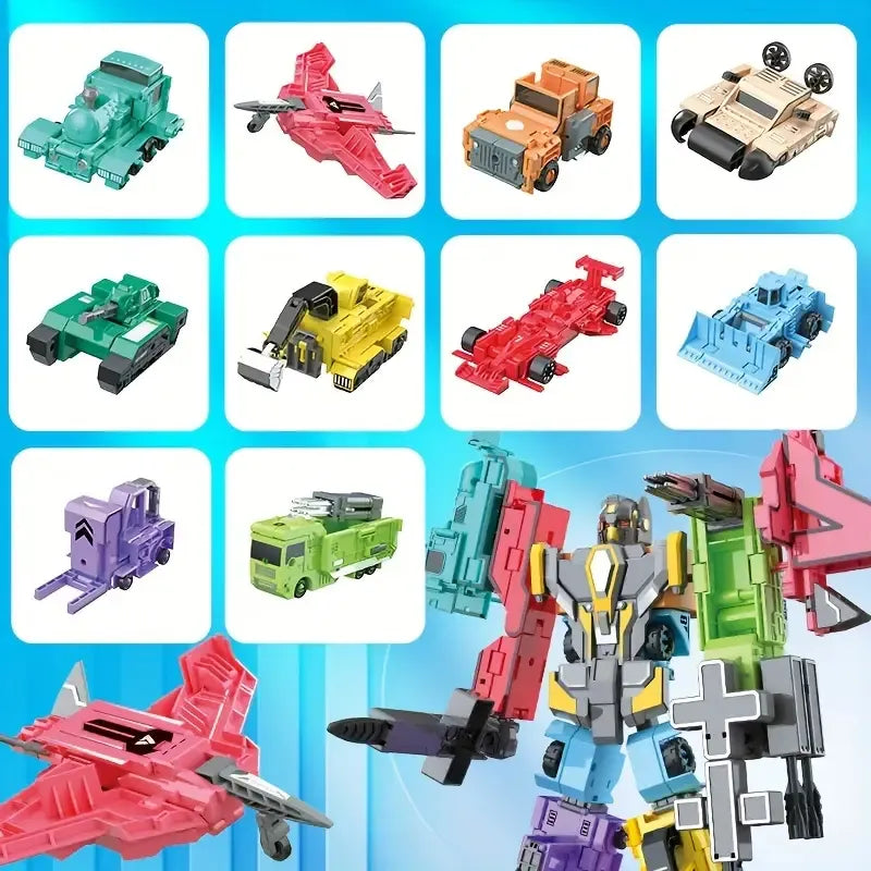 Robot Transformers 10 Piezas Individuales 30x30cm