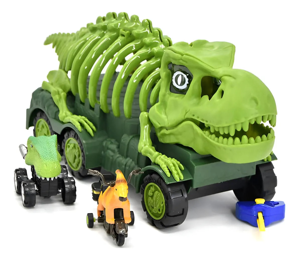 Camión De Dinosaurio Trex Luz Y Mini Dinosaurios