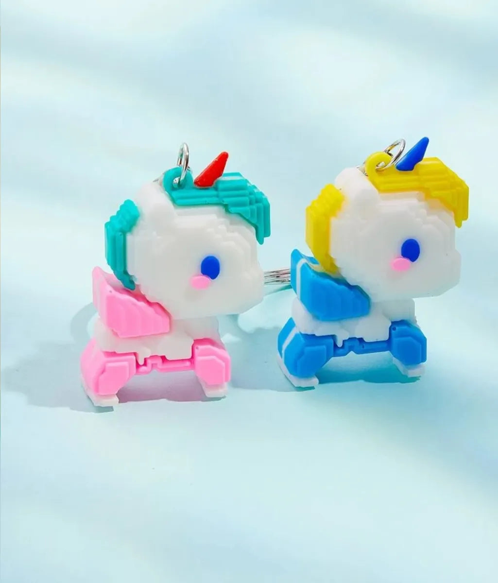 Llaveros Unicornio Pixelados Pack X12 Sorpresitas