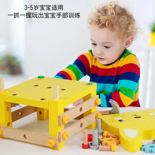 Mesa De Trabajo Carpintero Montessori Silla Conejo