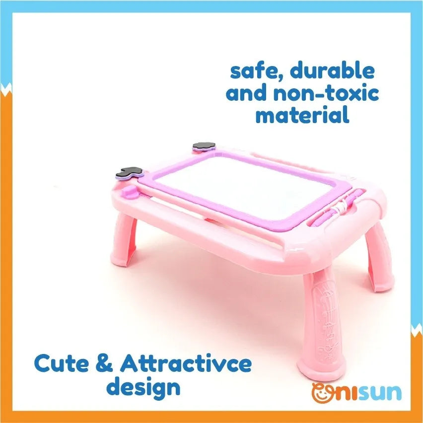 Pizzarra Mágica Infantil Con Pies Y Sellos