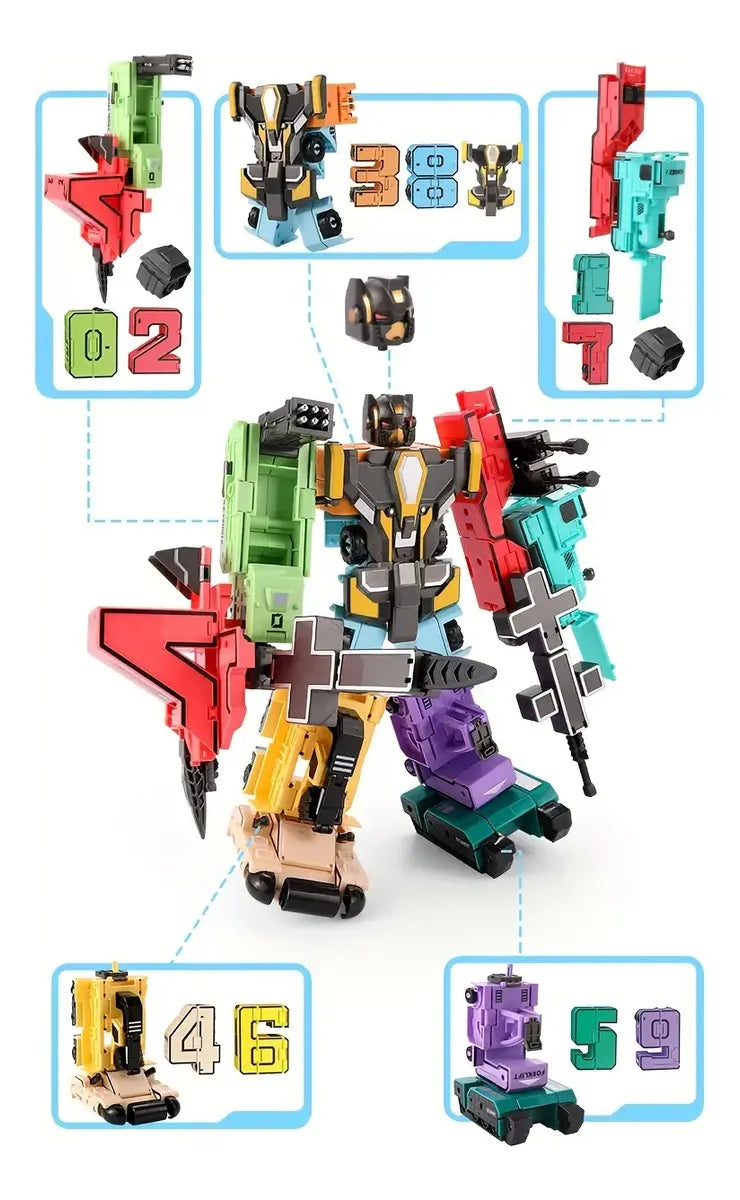 Robot Transformers 10 Piezas Individuales 30x30cm