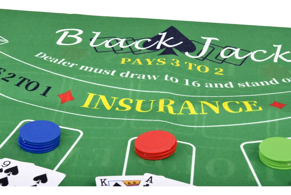 Set 2 En 1 Poker Y Blackjack Con Cartas Y Fichas