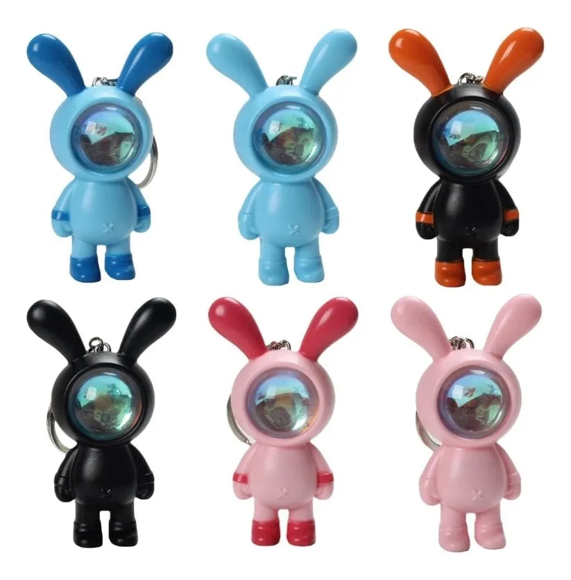 Llavero De Conejo Con Luz Souvenir Sorpresita