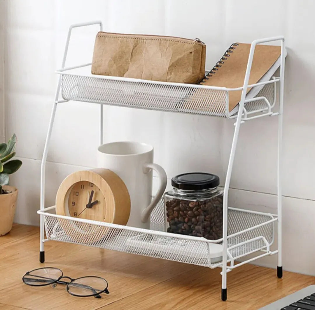 Organizador Estantería 2 Niveles Metal Cocina Baño