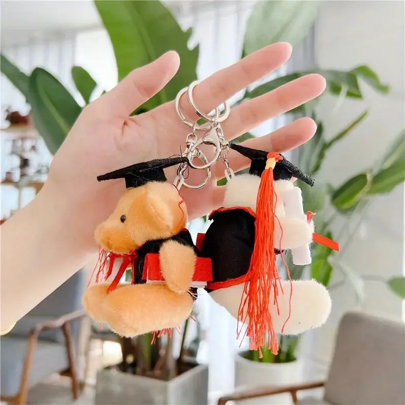 Llaveros Oso De Peluche Graduado 9cm Souvenir