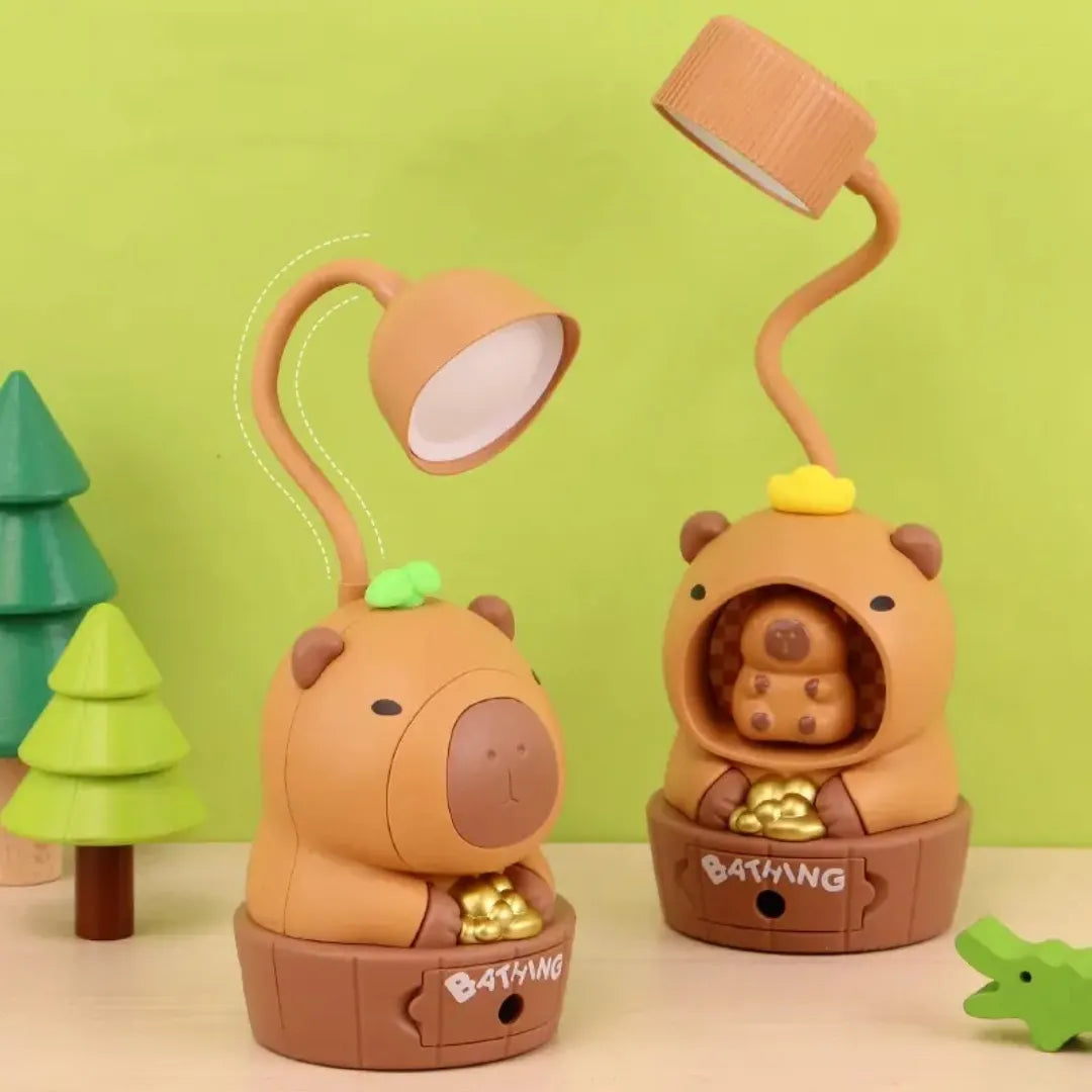 Lampara Veladora Infantil Capibara 29cm Usb
