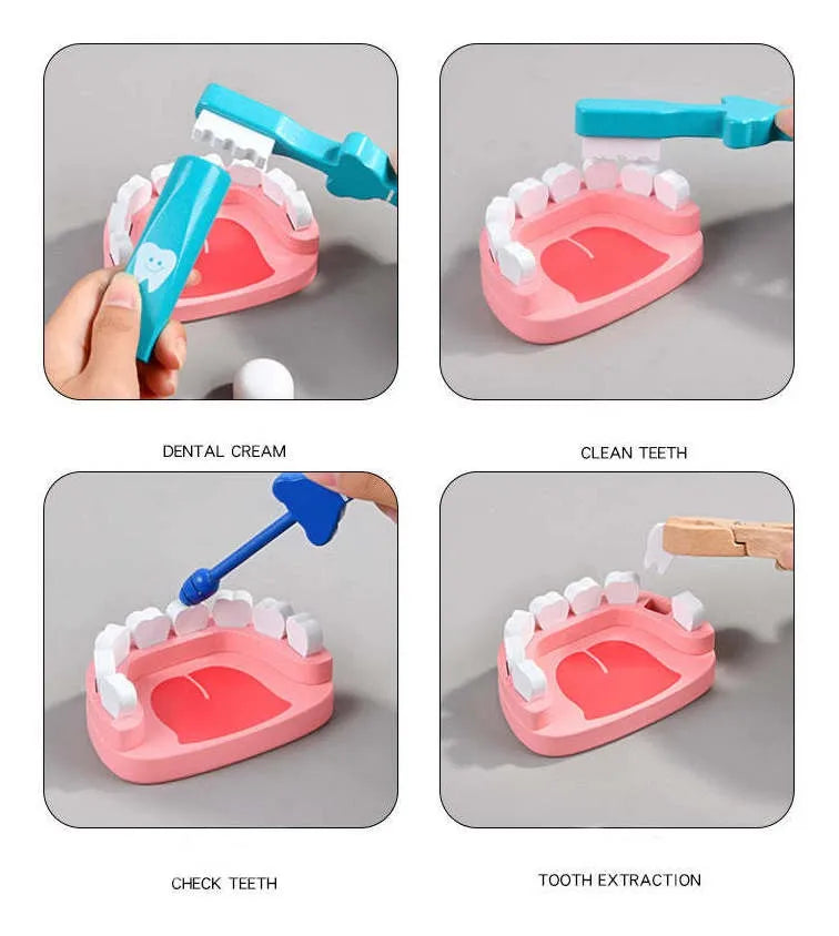 Ambulancia Doctor Montesori Madera Dentista 37 Pcs