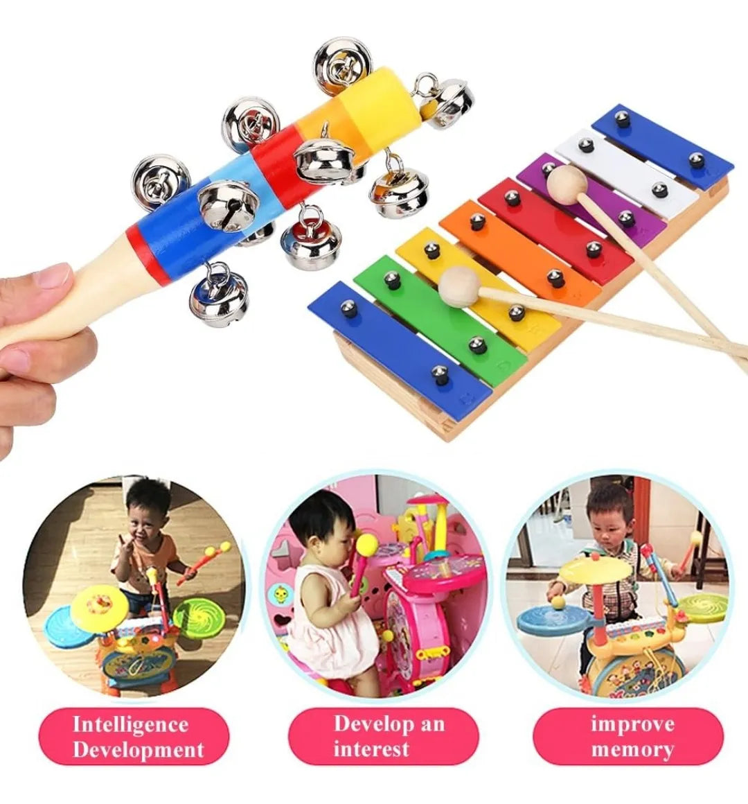 Set 17 Instrumentos Musicales Montessori Mochila