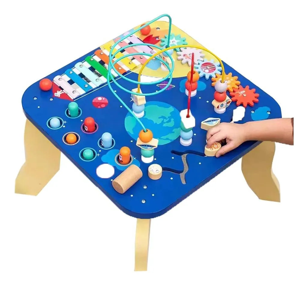 Mesa De Actividades Montessori 5 En 1 Madera 41 Cm