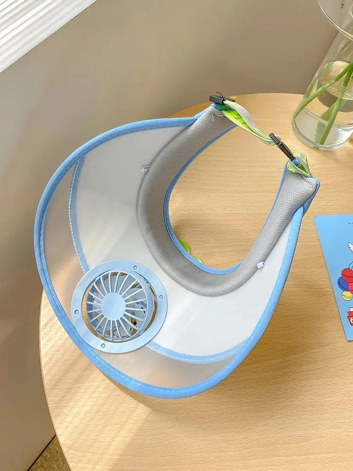 Gorro Visera Infantil Con Ventilador Usb Ajustable