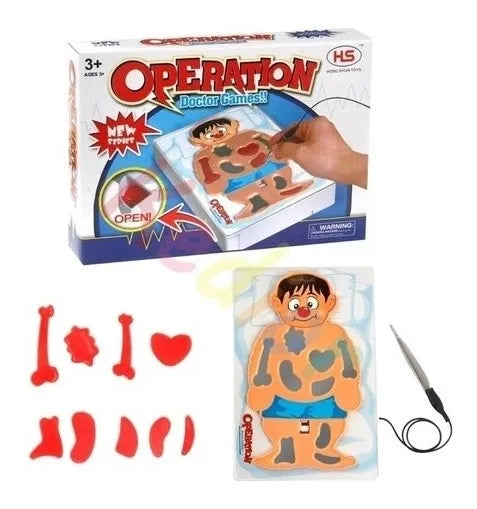 Juego Operation En Caja Didáctico Y De Bolsillo