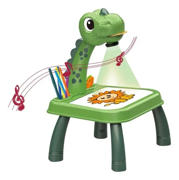 Pizarra Infantil Con Proyector Dinosaurio 31x20CM