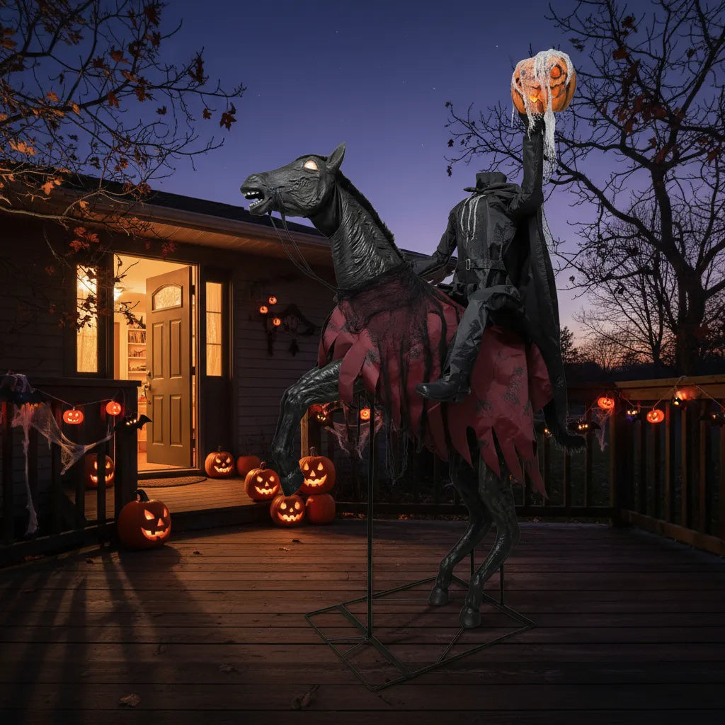 Estructura Jinete Sin Cabeza 2.10m Deco Halloween