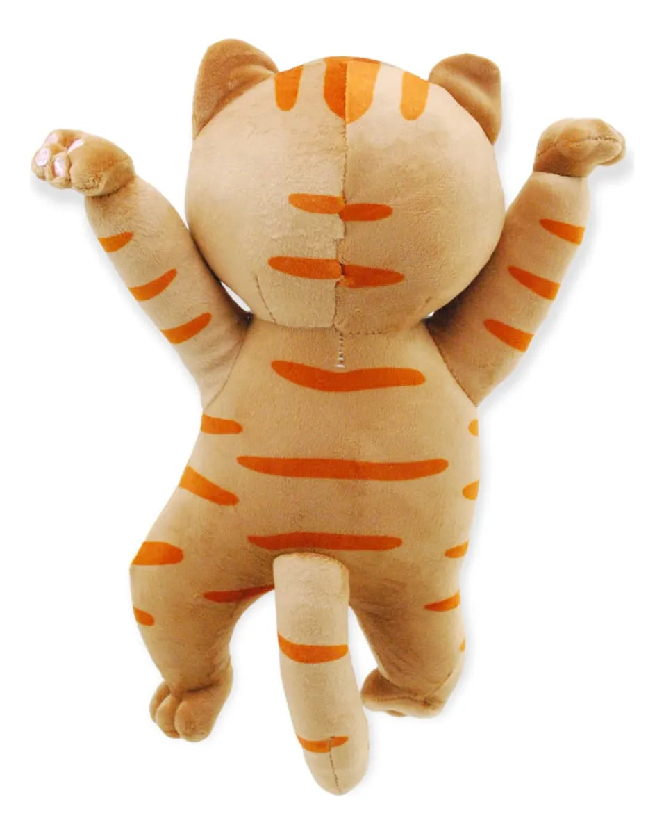 Peluche Gato Reguetower 29cm Importado Color Miel