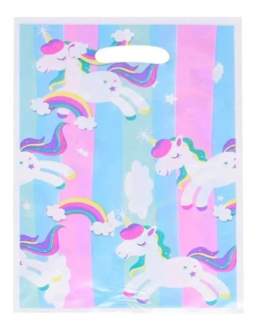 Bolsa De Nylon Para Sorpresita Unicornio Pack X20