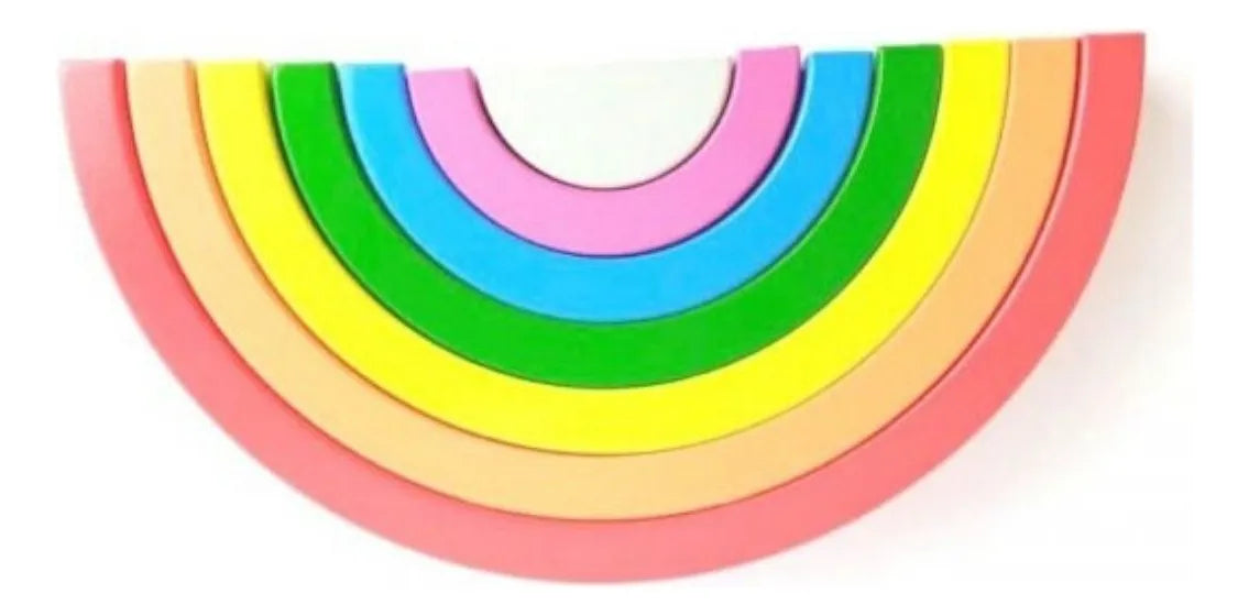 Arcoiris De Madera Waldorf Montessori 18cm