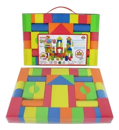 Bloques De Goma Eva 40pcs Multicolor Montessori