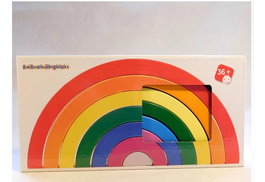 Arcoiris De Madera Waldorf Montessori 18cm