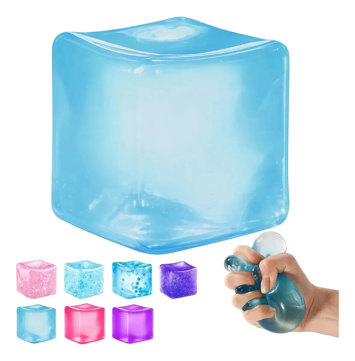 Cubo Squeeze Juguetes Antiestrés Viral Tiktok Azul