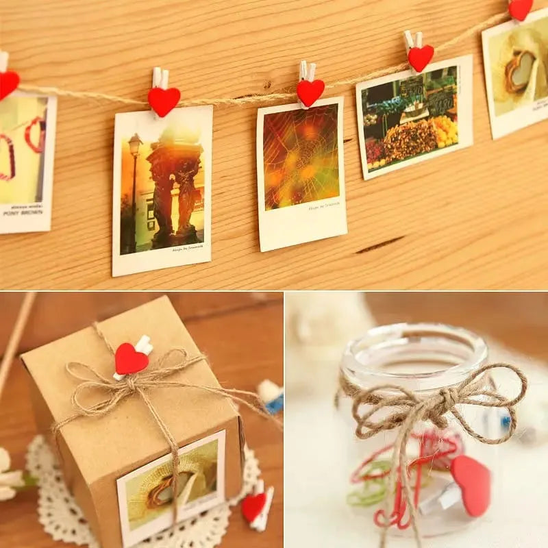 Caja De Palillos Clips Con Forma De Corazón Packx20