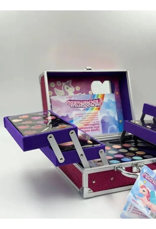 Maleta De Máquillaje Infantil Únicornio 54 Piezas