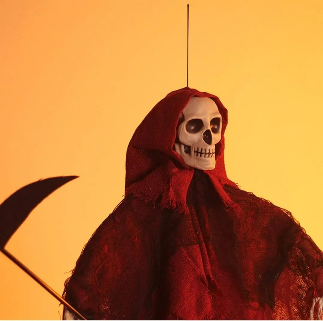 Esqueleto Colgante La Muerte En Rojo 60x40 Cm