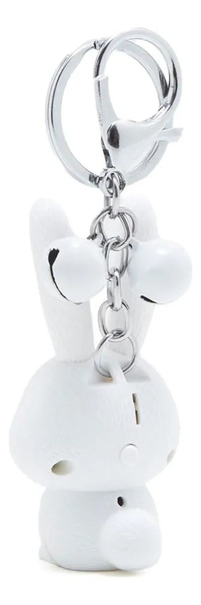 Llavero De Conejo Blanco Con Sonido Souvenir