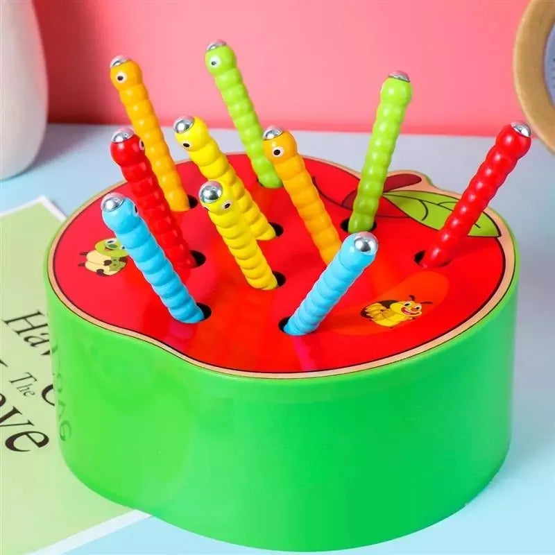 Jueguete Atrapa Insecto Madera Montessori Magnético