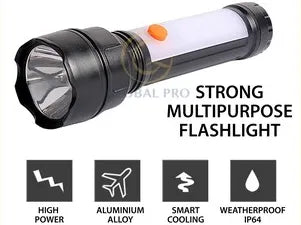 Linterna Led Con Luz De Emergencia Camping 17cm