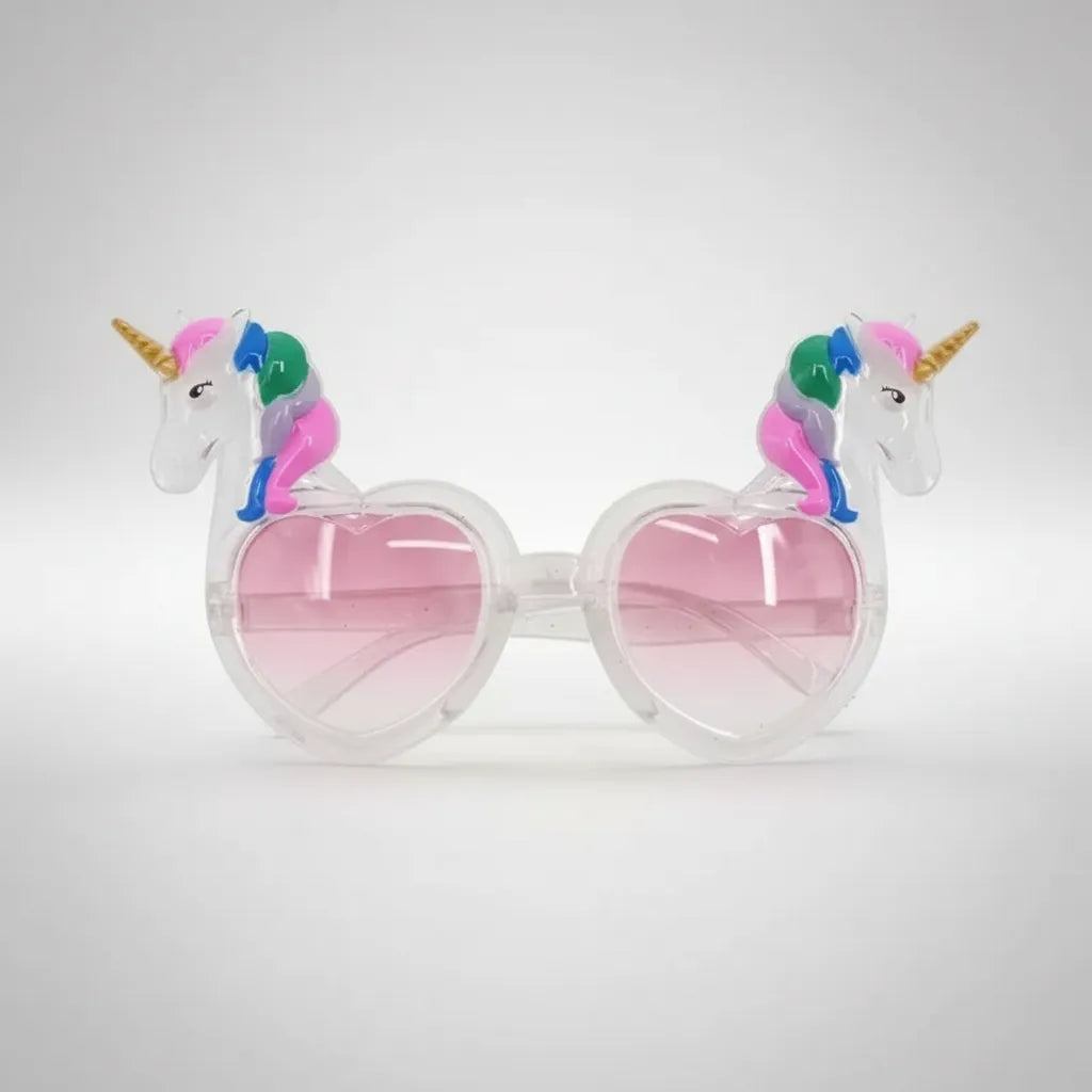 Lentes De Unicornio Corazón Para Niña Fiestas