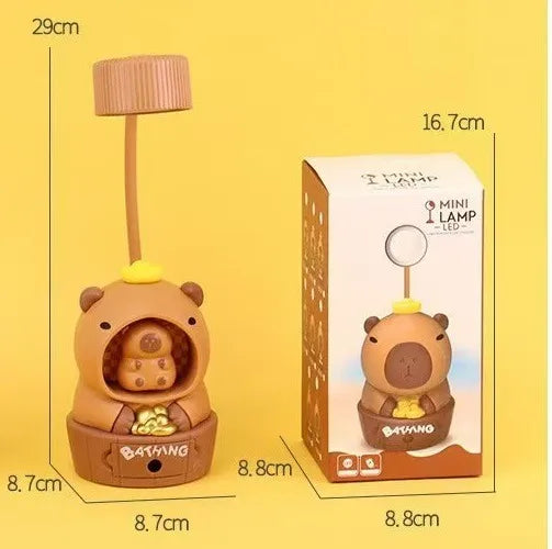Lampara Veladora Infantil Capibara 29cm Usb