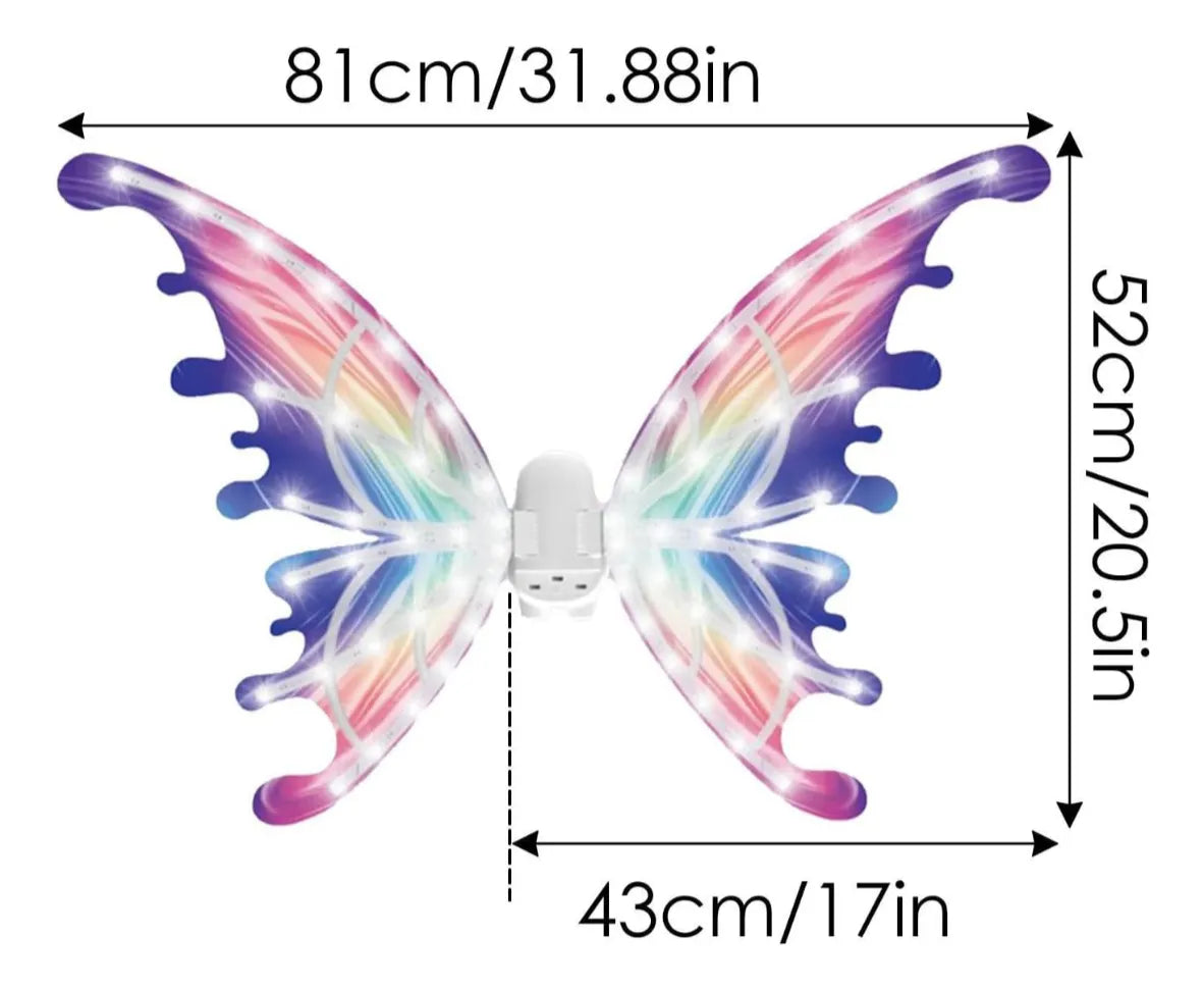 Alas De Mariposa Hada A Pila Ajustables 81x52cm