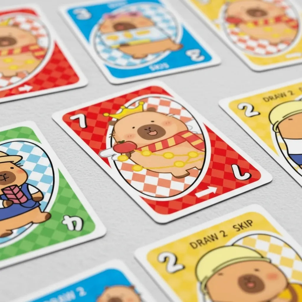 Juego de cartas Uno Capibara 112 Cartas