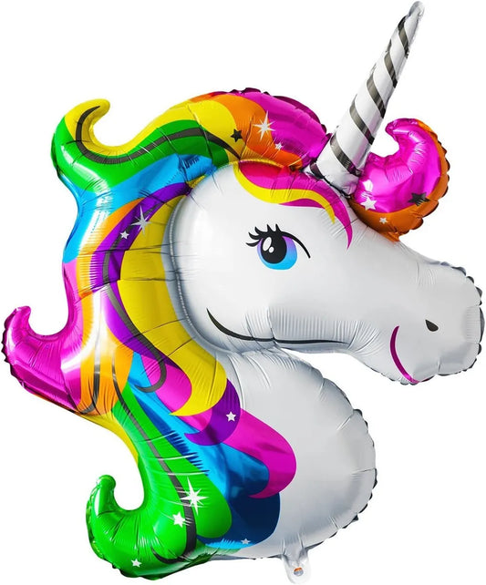 Globos Unicornio Metalizado 90 Cm Set X3