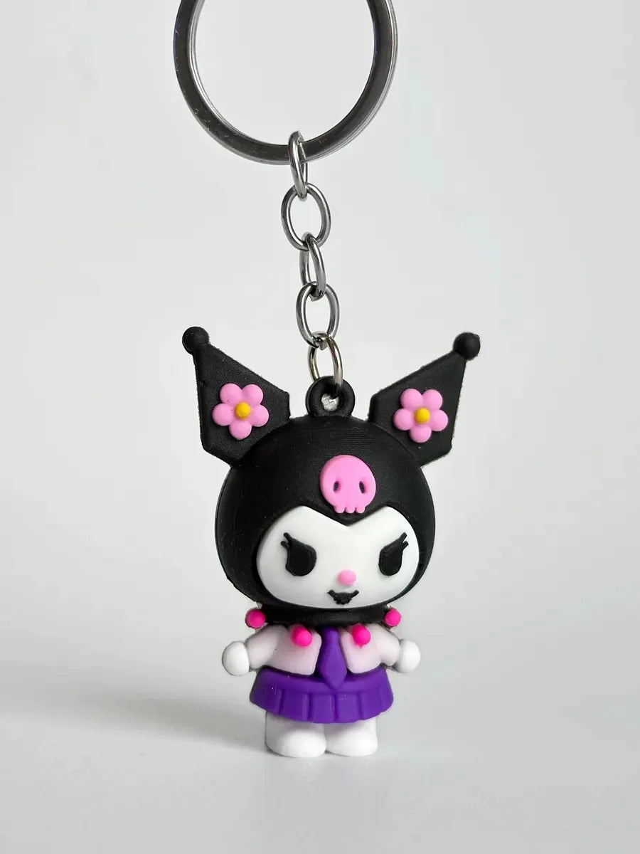 Llaveros De Kuromi Hello Kitty Pack X12 Souvenir