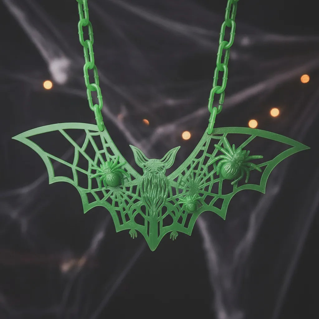 Murcielago Plástico Para Colgar 52cm Deco Halloween