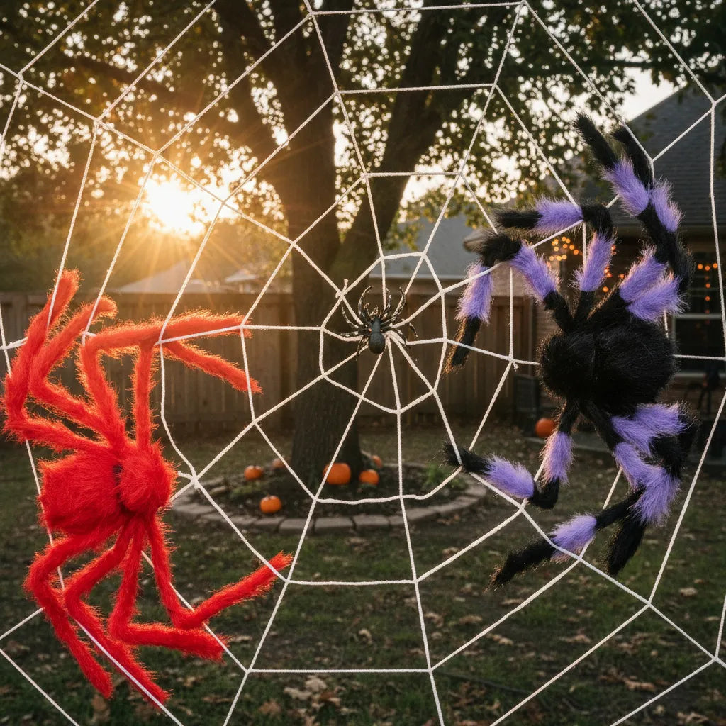 Telaraña Grande De 1.5 M Decoracion Halloween
