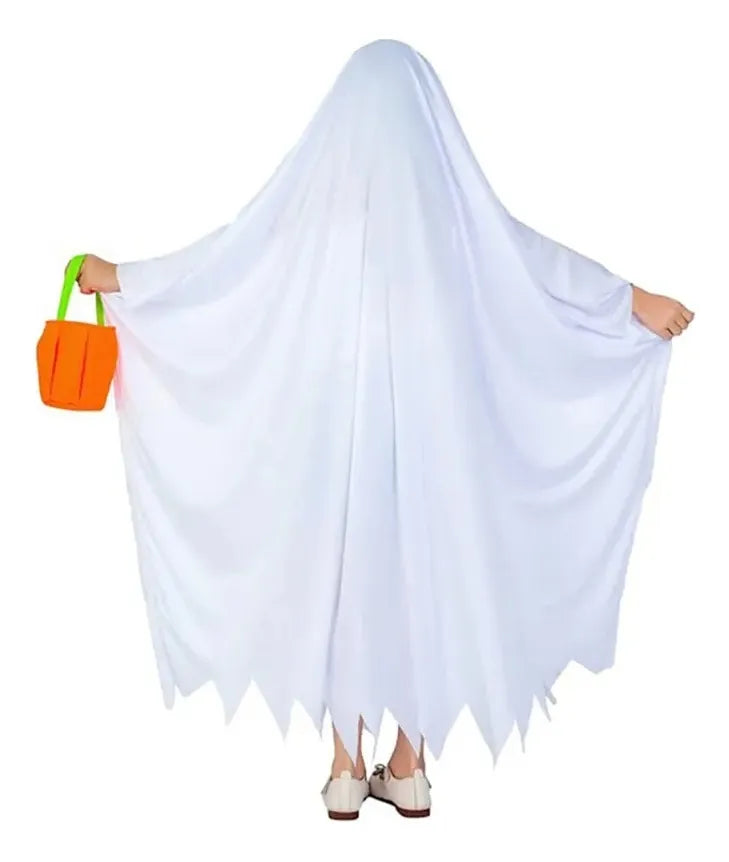 Disfraz De Fantasma Blanco 140cm Halloween Cospla