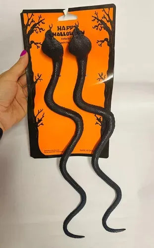 Víbora Serpientes Cobra Goma Pack X2 35cm