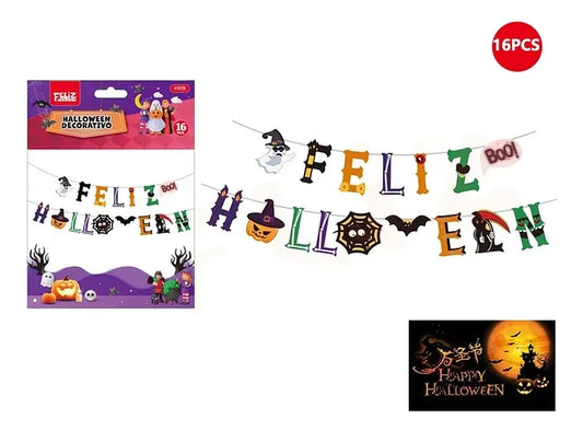 Guirnalda Feliz Hallloween Fiesta Decoracion