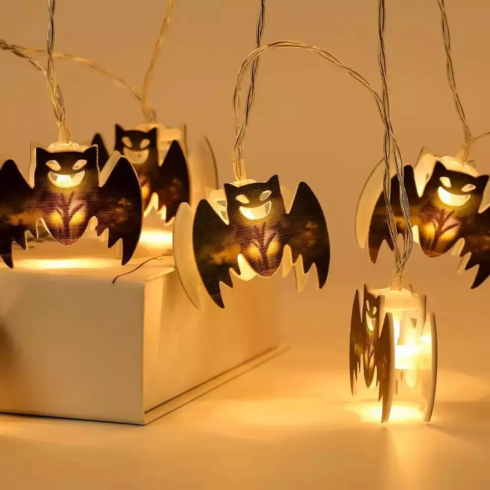 Guia De Luces 2mts Murcielago Decoracion Halloween