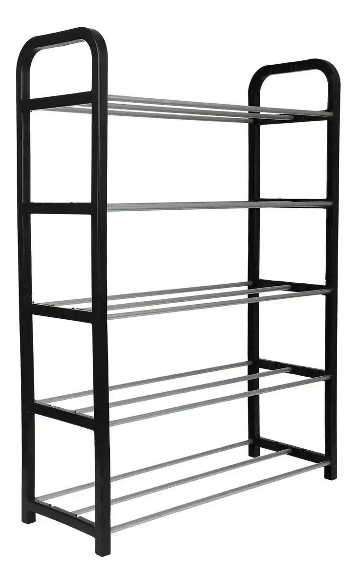 Rack Zapatero De 5 Niveles Para 10 Pares Negro